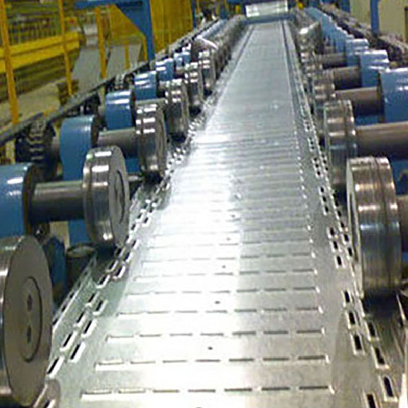 Cable tray roll forming machine